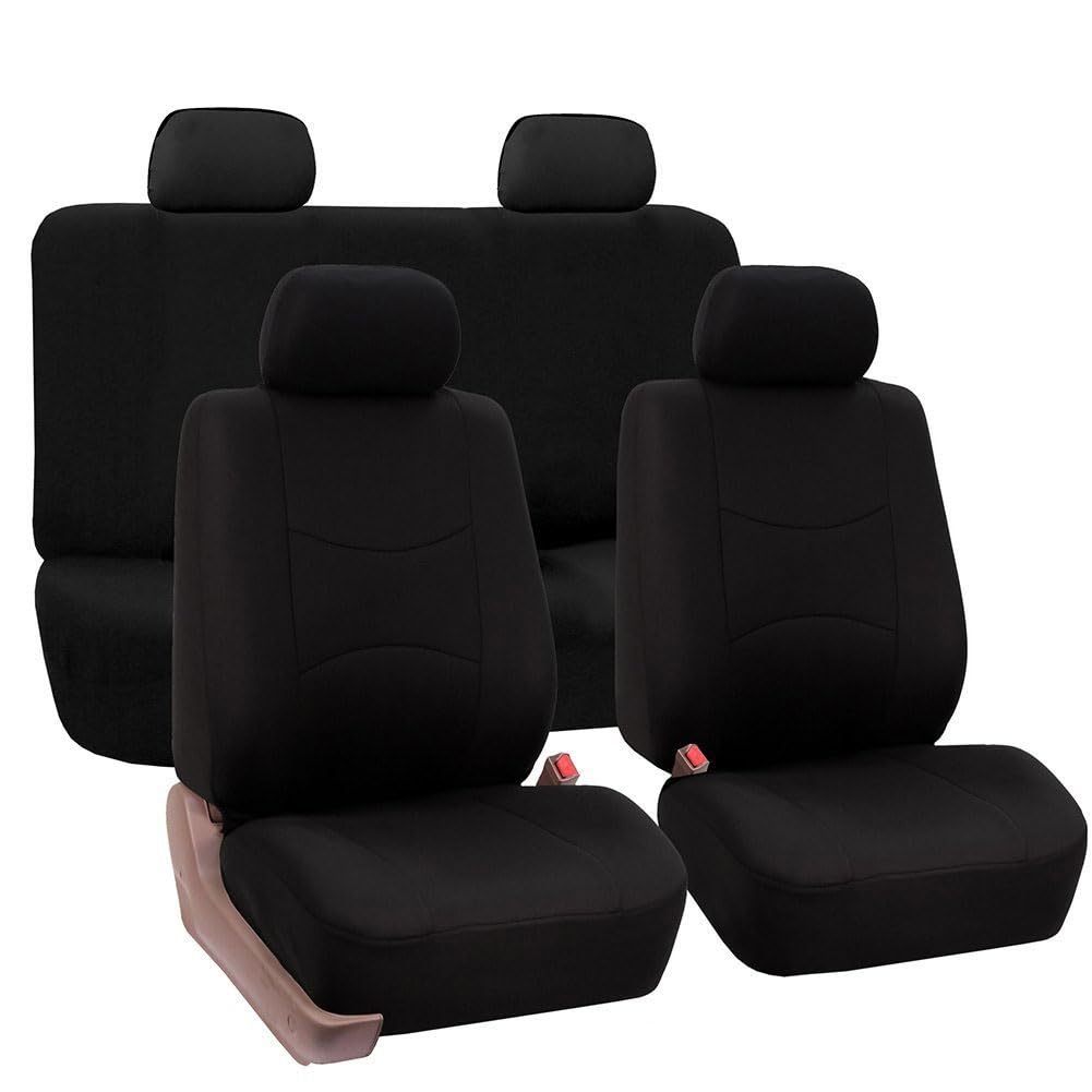 ZZZZS Voiture Ensembles De Housses Siège pour Opel Astra(4door) 2008 2009 2010, 9pcs Housse de Siege Tissu Protection Couverture Siège Nonslip Accessoire,B/Black
