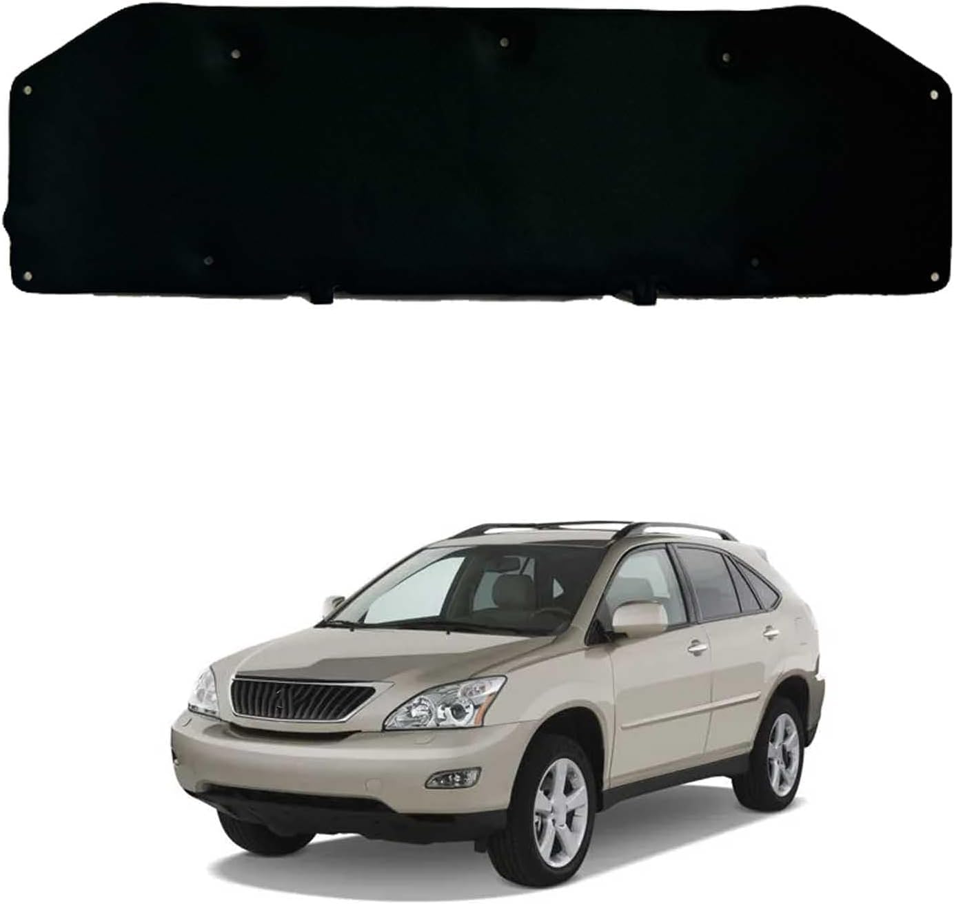 Aislante de capó para Lexus RX350 (2009-2013) con fibras PET de 10mm