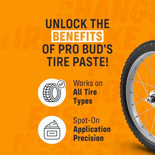 Image of Pro Bud's Tire Mounting Paste - Peerless Lubrication Tire Mounting Lube for Quick Changing and a Secure Fit - Slip-Resistant - 0.5 oz.