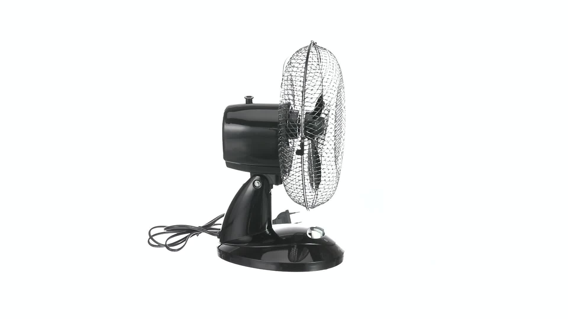 Ventilatore Da Tavolo Bestron 27cm - 2 Velocità, Oscillazione 75°, 40W, Nero, Compatto Per Casa E Ufficio - Foto 2