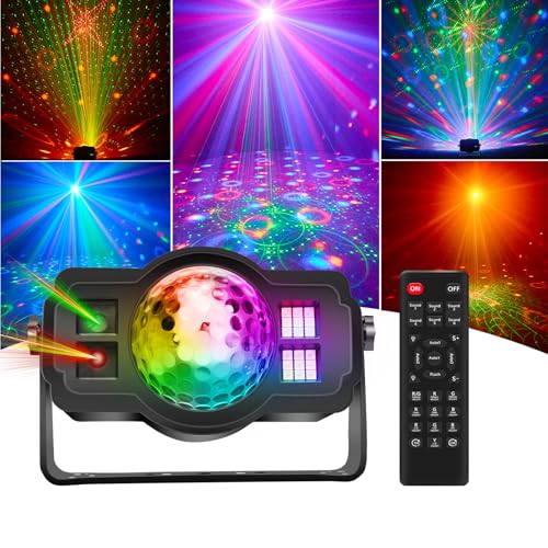 Projecteur stroboscope de fête à la maison avec effet magic ball et télécommande sans fil