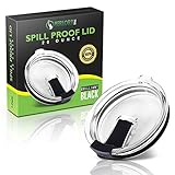 20oz Yeti Lid Spill Proof, Straw Friendly, Lock Close Design, Easy Cleaning (Galvanizing Green) (BRILLIANT BLACK)