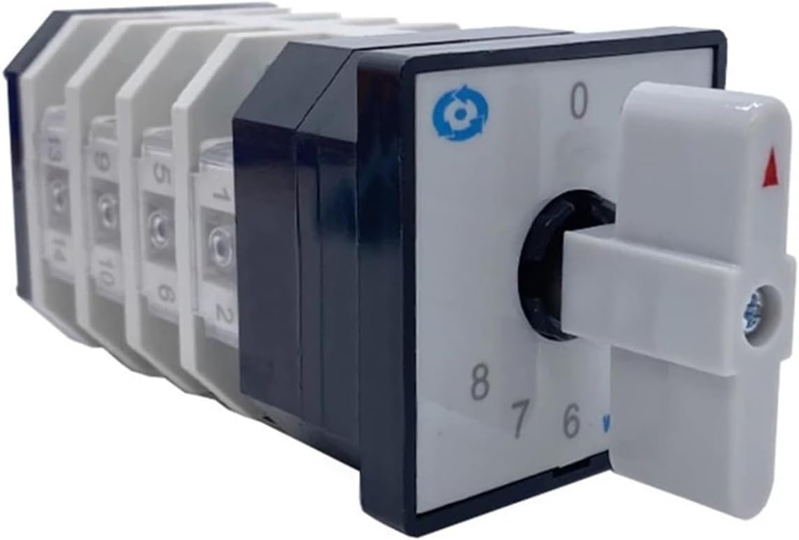 Changeover Switch LW12-16/4 Rotary Universal Cam Switches 16A 4 Poles 8 Position Interruptores Electricos with Screws Terminal