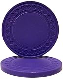 Brybelly Diamond Ring Poker Chip 8.5-gram Clay Composite – Pack of 50 (Purple)