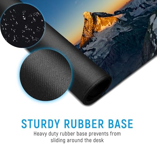Image of Mountain XL Extended Gaming Mouse Pad | XXL Large Desk Mat 60x30cm for Laptop & PC | Non-Slip Rubber Base, Waterproof, Durable & Smooth Surface | Office, Gaming & Study