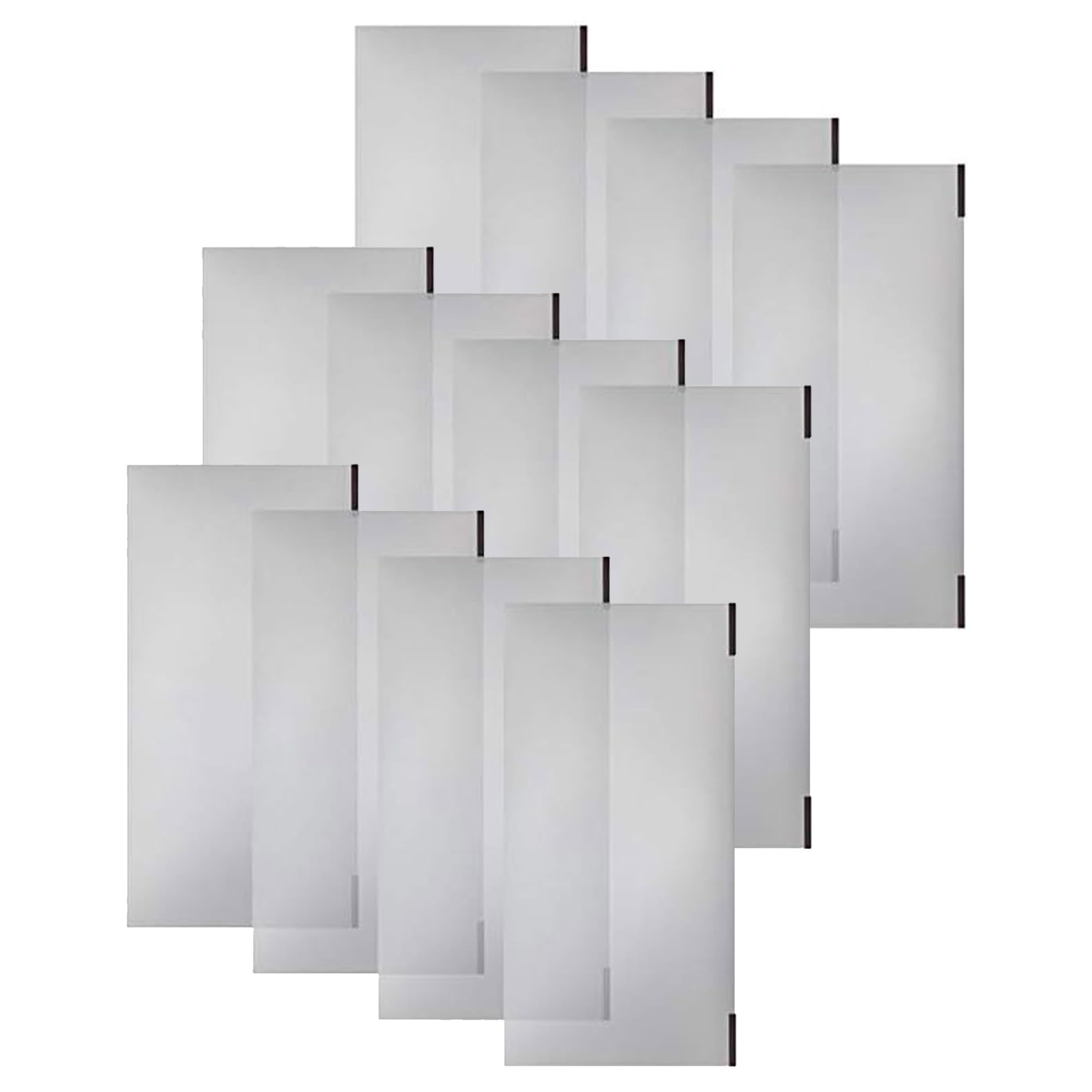 Origami 12-Pack Magnetic Wire Shelf Liners for R4 & R5 Storage Shelving Rack Units, Clear