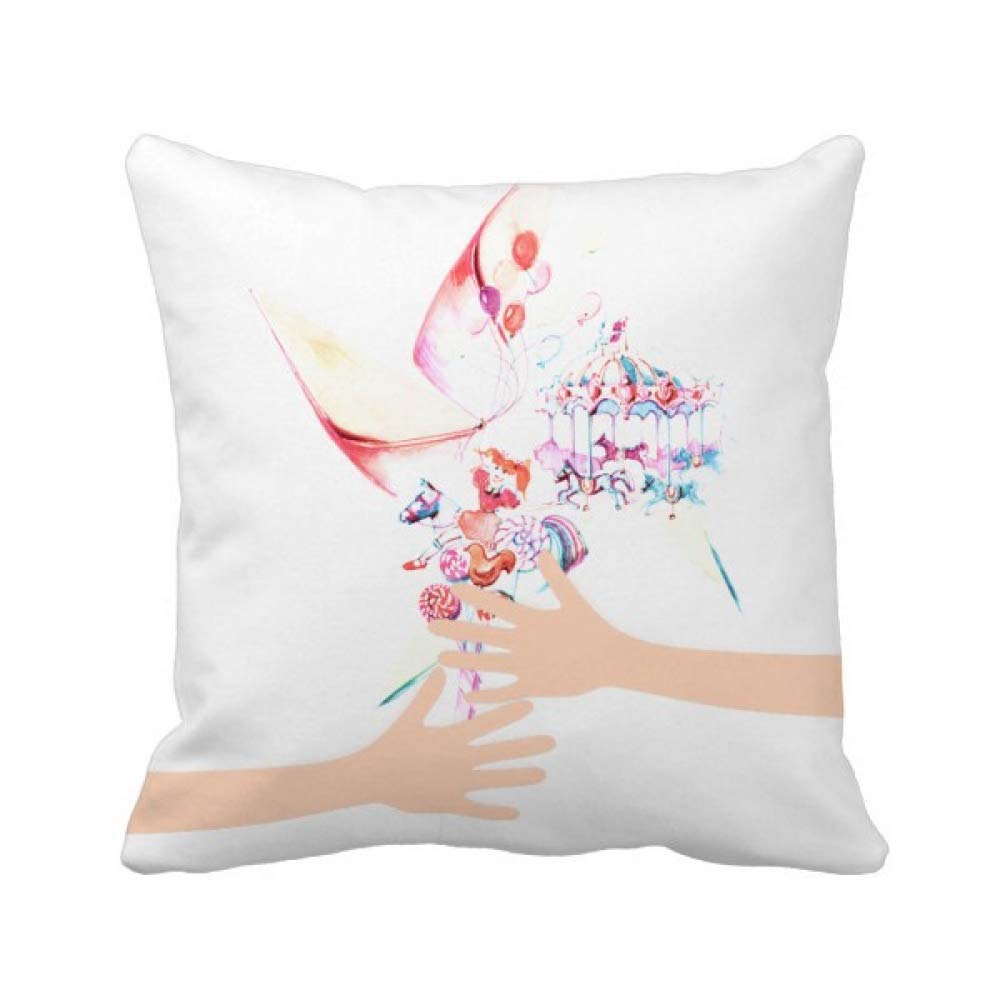Coussin de Couvrir Aquarelle Moulin Sucette Décoration Maison
