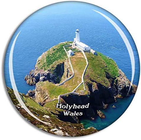 Wales Holyhead South Stack Lighthouse UK England Fridge Magnet Travel Gift Souvenir Collection 3D Crystal Glass Sticker image 5