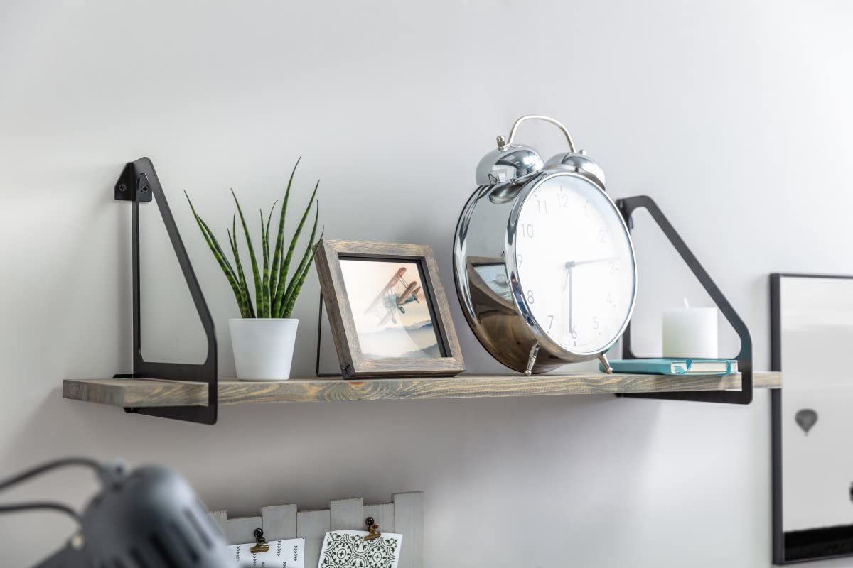GTV PP-INGRID-20M Ingrid Shelf Brackets, matt Black - Image 4