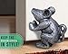 Comfify Cast Iron Mouse – Decorative Vintage Rustic Door Holder, 1 Unit – Stops Bedroom, Bath & Exterior Doors – Antique Silver Color
