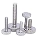 Quality SS304 Stainless Steel Knurled Flat Head Screws M3 M4 M5 M6 M8 M10 - and Durable Fasteners for Industrial Use(20 M5 x 0.8 x 45mm)