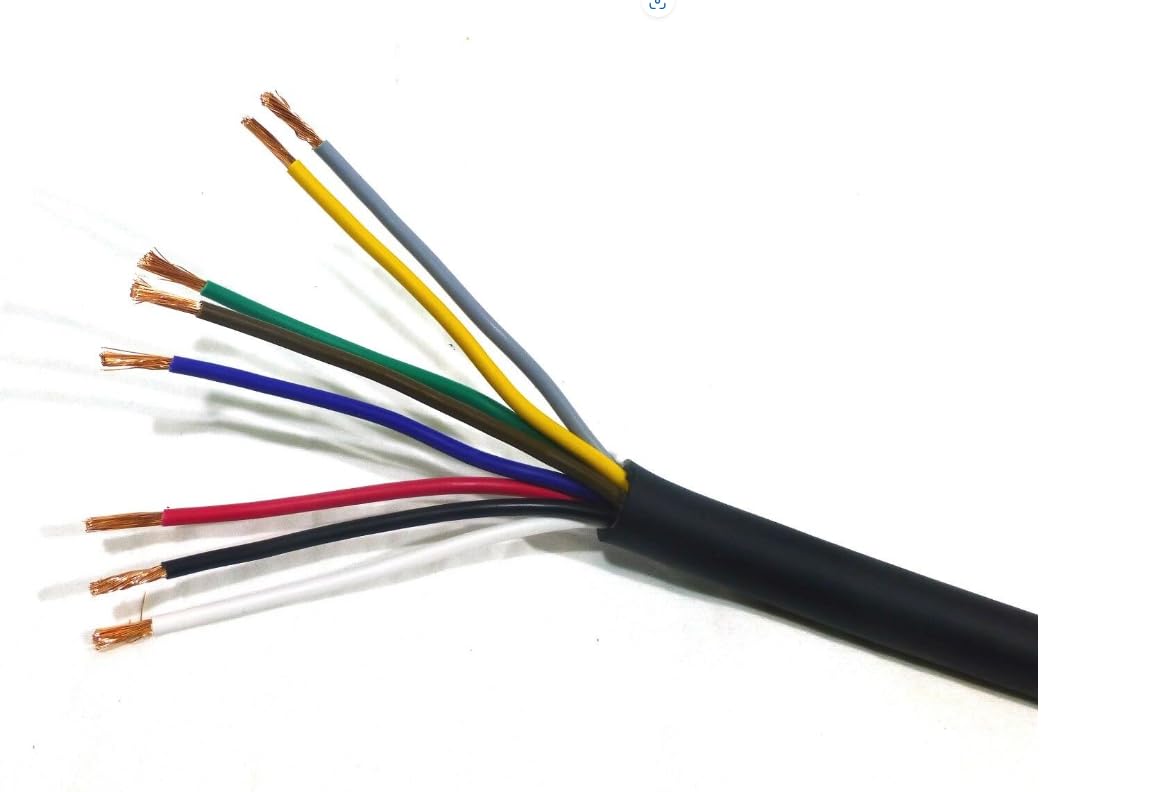 LASE 13 AWG Gauge 8 Conductor Heavy Duty Speaker Wire (Sold in 10 Ft Increments)