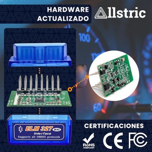 Obd2 Diagnosis Coche Multimarca. ELM 327 Lector y Herramienta de Análisis y Diagnostico. Obd2 Bluetooth OBD Original para Escaner. Maquina Diagnosis Coche de Fallos y Errores. - Imagen 7
