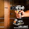 Taladro inalámbrico DEKOPRO 20V, juego de herramientas eléctricas, con batería y cargador 6