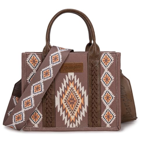 Image of Montana West X Wrangler Tote Bag for Women Boho Aztec Shoulder Purse Top Handle Satchel Handbag