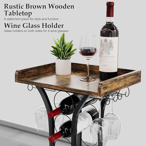 Soporte de vino de piso, minimalista y moderno miniatura 3