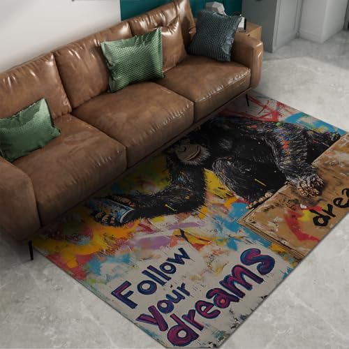 Descente lit chambre au style graffiti abstrait monkey confortable - 2
