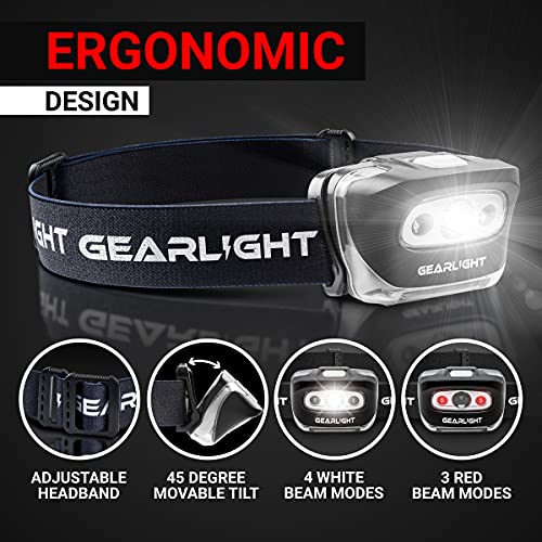 GearLight-USB-Rechargeable-Headlamp-Flashlight-S500-Running-Camping-and-Outdoor-LED-Headlight-Camping-Headlamps-Head-Lamp-Light-for-Adults-Kids-Emergency-Gear-2-Pack