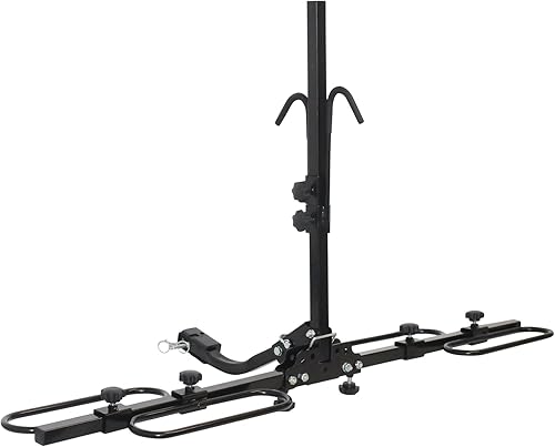 Miniatura 8 de Doppy Soporte de enganche para bicicletas, 2 portabicicletas inclinable inteligente, capacidad de peso pesado de 154 libras para neumáticos