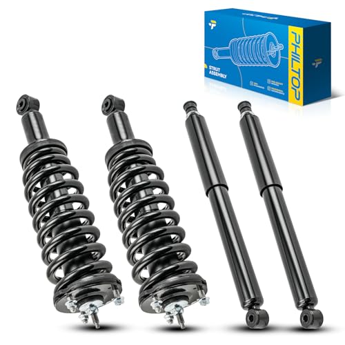 Image of PHILTOP Front Rear Struts for 2000-2005 Toyota Tundra 171347L /171347R /37239 * 2 - Complete Shock Absorber & Spring Assembly Set of 4