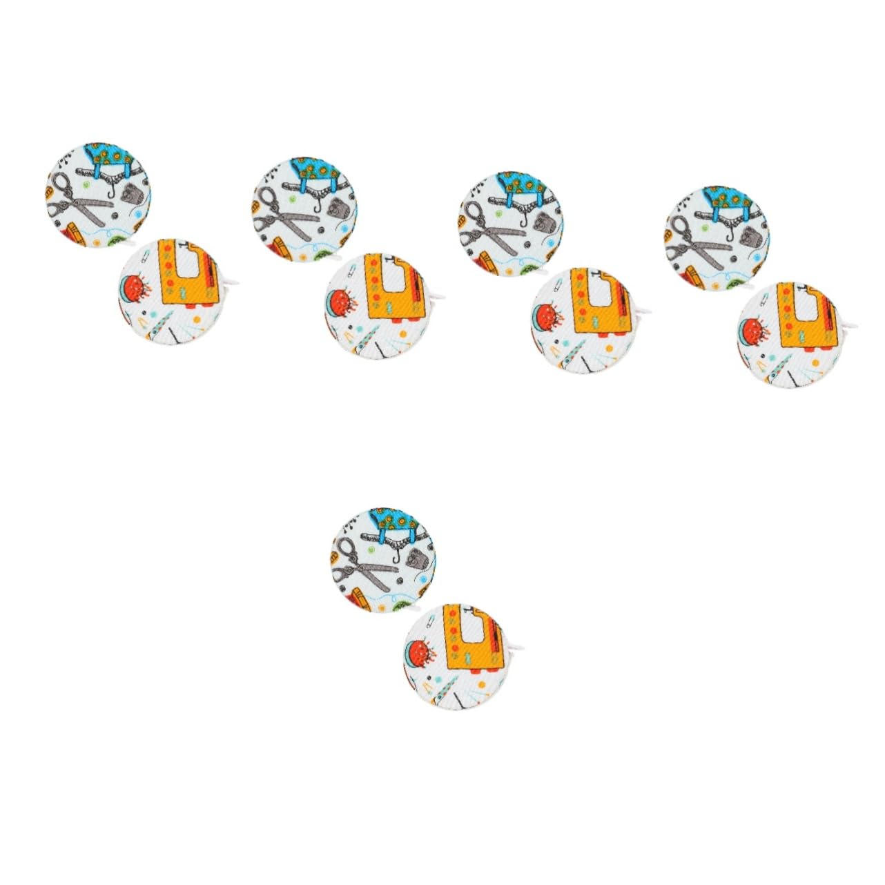 Uonlytech 5 Set Nastro Misuratore Retrattile Nastro Da Cucito Portatile E Flessibile Per Misurazioni Precise Tessuti E Progetti Fai Da Te 2 Pezzi*5