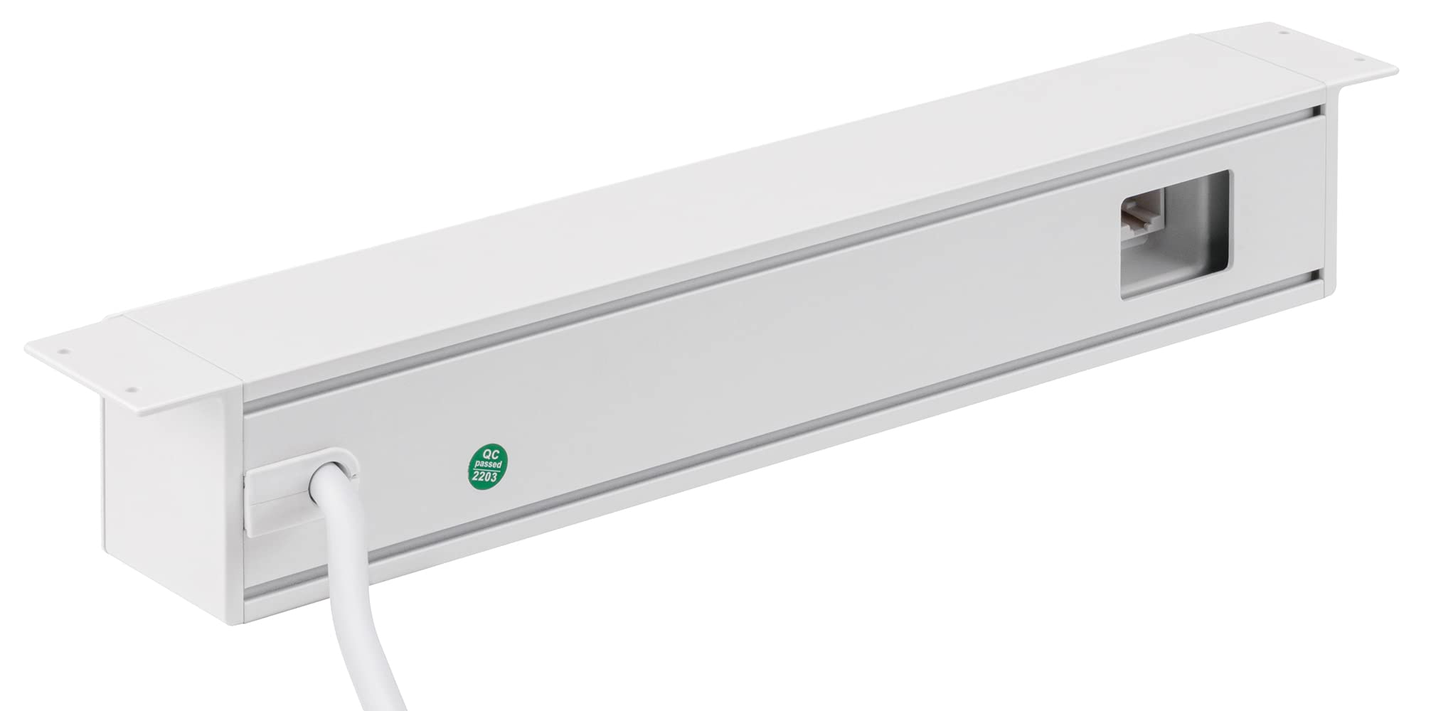 maxtrack Presa da tavolo NV64L 3 prese con contatto di protezione con 2 porte USB e 2 porte LAN, presa multipla per casa, avvitabile, pulsante di accensione e spegnimento, ciabatta con cavo da 1,8 m