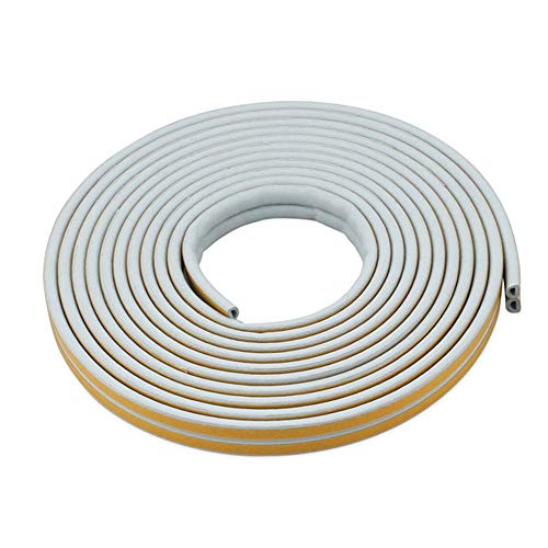 Ursend Weather Stripping for Door,Insulation Weatherproof Doors and Windows Soundproofing Seal Strip,Collision Avoidance Rubber Self-Adhesive Weatherstrip (32.8 ft, Grey)
