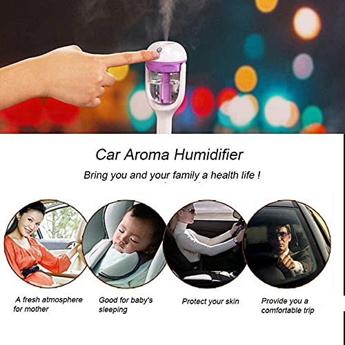 Mightyduty Car Humidifier Diffuser Aromatherapy Essential Oil Diffuser Air Fresheners Pink #TOP1