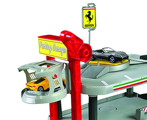 Bburago 15631204 - Bburago Ferrari Parking Garage inklusive 2 Autos, 1:43