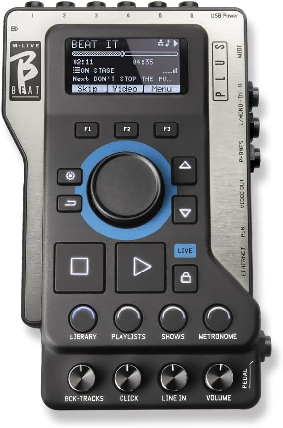 B.BEAT PLUS 256 Gb: All-in-One Backing Track Solution for Live Musicians with Live Loops, Amp Sim MIDI Control & Video Sync