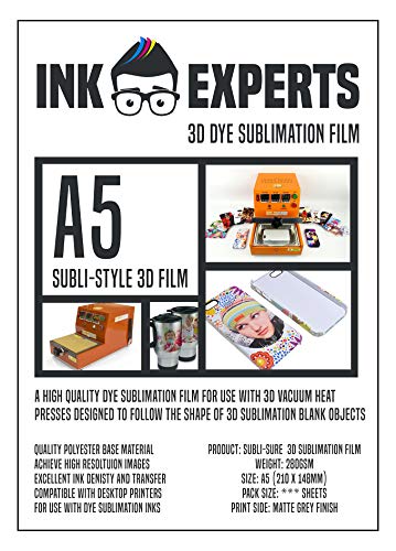 Ink Experts - Lámina de tamaño A5 (25 hojas)