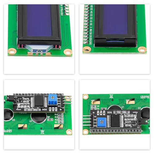 Makerhawk 5 Pcs Lcd Display Module 1602 16X2 Character I2C Display Blue Backlight Lcd Screen For Arduino Raspberry Pi thumb #3