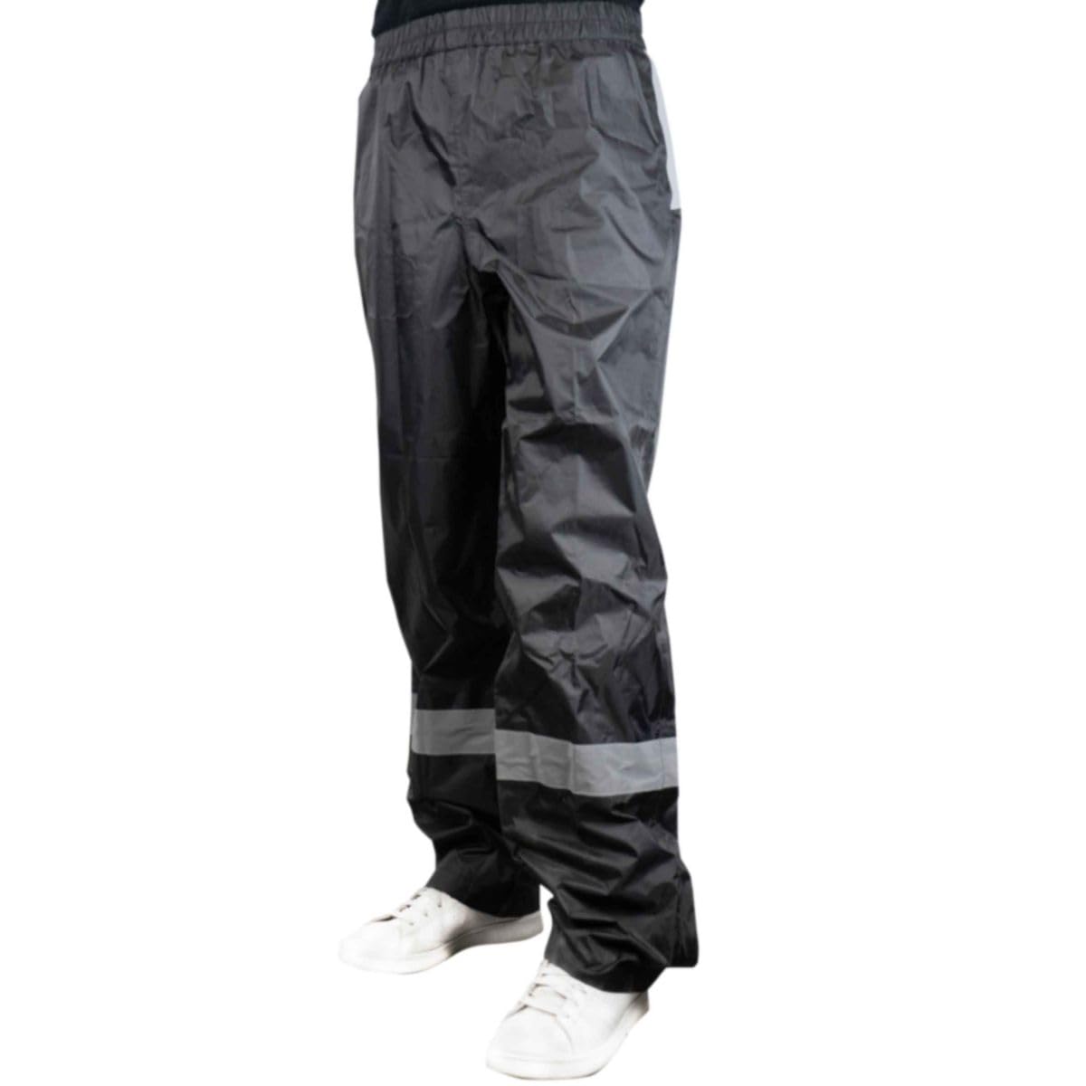 R-FLECT Pantalon de Pluie Adulte imperméable Unisexe - Pantalon réfléchissant Haute visibilité - Livré avec Sac de Rangement - Homologué CE