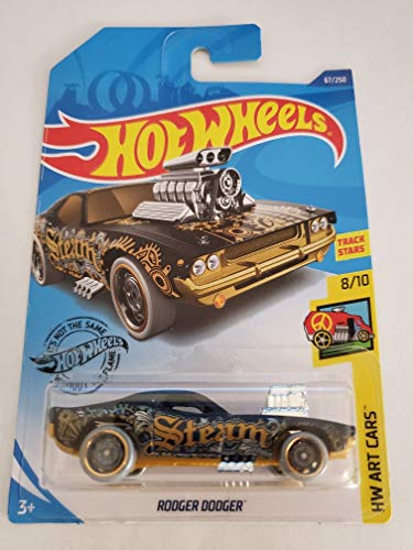 Hot Wheels 2020 Hw Art Cars Rodger Dodger Black miniatura 1