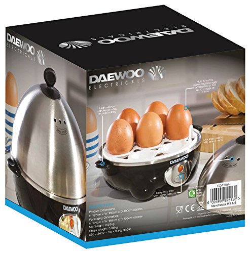 Daewoo SDA1194 - Fornello per uova, 500 W