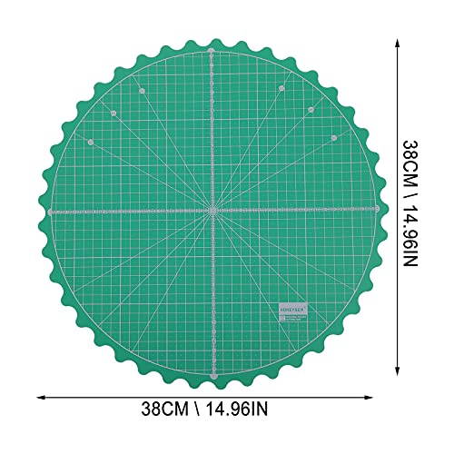 EXCEART Rotary Self- Healing Snijmat Ronde Draaitafel Green Grid Cut Matt Voor Naaien Quilten Scrapbooking Diy Ambachten… - Image 8