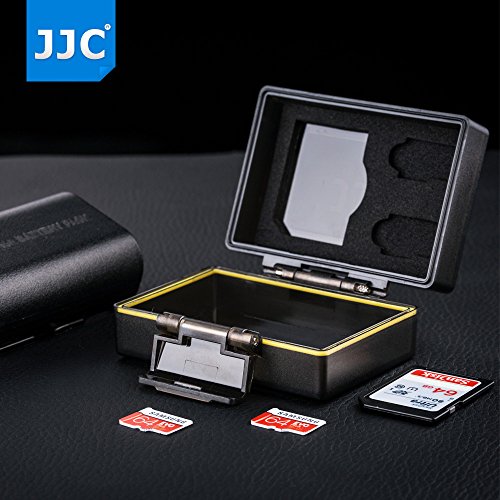 Jjc Water-Resistant Camera Battery Case For Fujifilm Fuji Np-W126 Np-W126S Battery X-T100 X-A5 X-H1 X100F X-A10 X-Pro2 X-Pro1 X-T3 X-T2 X-T1 X-T20 X-T10 X-E3 X-E2S E2 X-A3,W/Sd Msd Memory Card Slots #TOP5