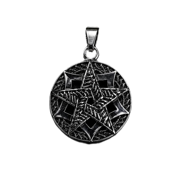 lkbeads Stainless Steel Five Pointed Star 28X28mm Pendant Silver Plated Charm Necklace Without Chain Handmade For Men & Women Power Symbol Meaningful Jewelry |LK_SSC_0200-picture-35