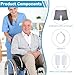 Wearable Urine Collector for Men, Portable Male Urine Bag with 2 Reusable 500ml Bags, 1.2M Tube & Adjustable Cotton Fixing Pants for Bedridden Patients, Incontinence Care, Post-Surgery, Elderly, M