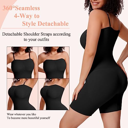 Image of JOYSHAPER Strapless Shapewear Bodysuit with Built in Bra Tummy Control Slimming Body Shaper for Women Butt Lifter