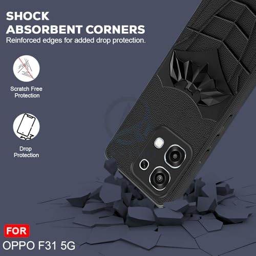 Image of AESTMO Back Cover for Oppo F31 / F33 5G | Stylish | Soft Silicone | Shockproof | Camera Lens Protection Back Cover for Oppo F31 / F33 5G (Black)