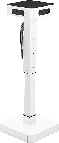 PowerPro - Estación de carga rodante  Cargador portátil con 8 puertos USB y 8 salidas de CA  Carga multidispositivo para escuelas, oficinas y