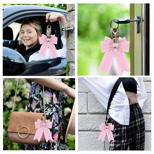Image of Tote Bag Accessories for YETI Camino 20 /35 /50 Bogg Bags Pearl Bow Hot Pink
