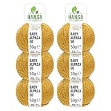 Wollpaket - 6 x 50g Knäuel mit je 50 Meter Lauflänge (300g Set)