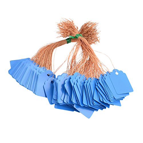 Ruilogod Plastica all'aperto appeso fiore pianta seme seme tag etichetta marker segno 200pcs blu