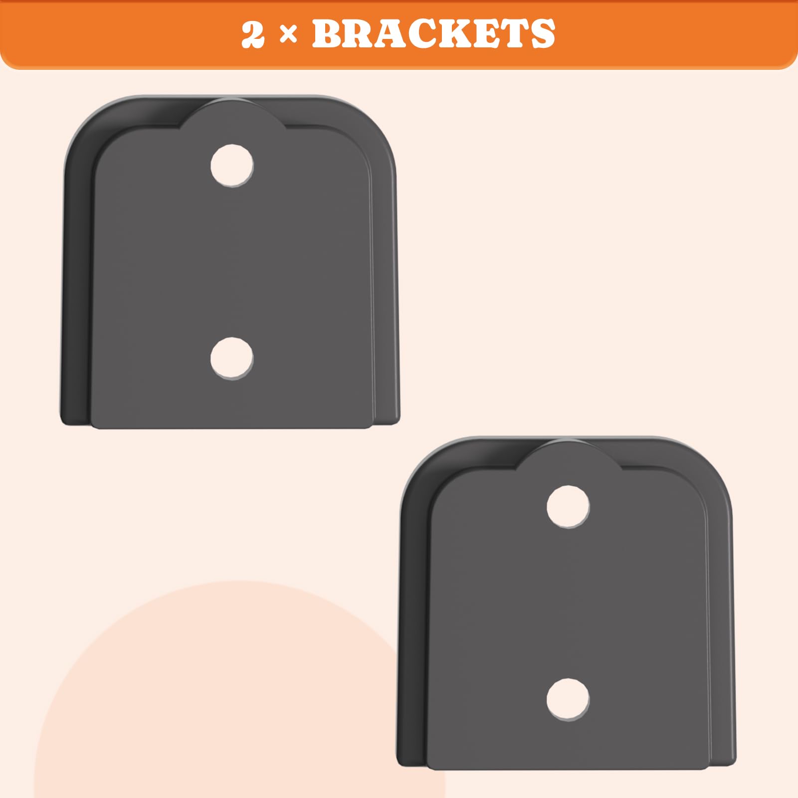 Adjustable Baby playpen Replacement Parts for Installation On The Wall, Original Accessories Set-Grey