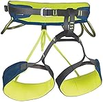 C.A.M.P. - Energy - L - Azul: Arnés polivalente ideal para la escalada en roca a todos los niveles Cinturón y perneras con interior termoformado que se adapta perfectamente al cuerpo para un confort excepcional Perneras fijas para un calce perfecto Hebilla rápida con bloqueo auto...