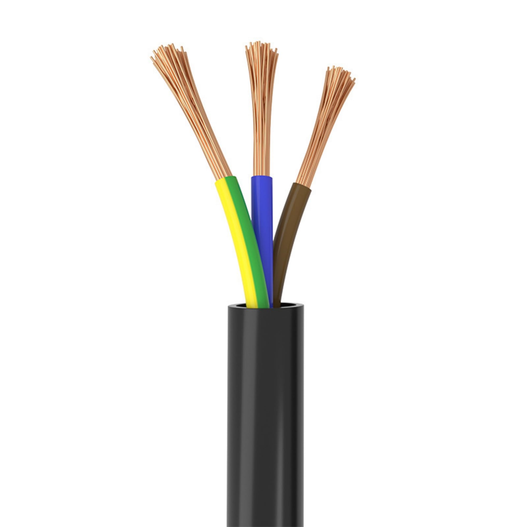 H07RN-F - Cavo flessibile in gomma, 3 x 2,5 mm² (3G2,5), 450/750 V, per esterni, giardino, cantieri e utensili elettrici, 10 metri