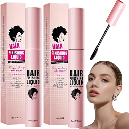 2Pcs Slick Back Hair Stick for Flyaways 15ml Fly Away Hair Stick Hair Finishing Stick Not-Greasy & Moisturizing Hair Gel Hair Mascara for Frizzy Hair Shaping Gel Moisturizing Not-greasy Flash Stick