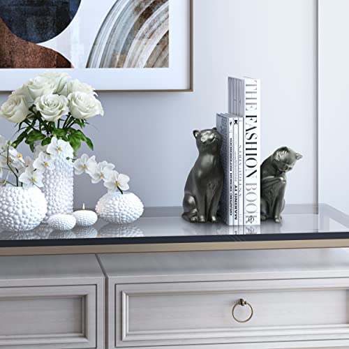Danya B. Decorative Cat Bookend Set For Cat Lovers In Black, Great Gift For The Feline Fan Child Or Adult, Home Or Office Bookcases, Display Shelves Or For Pet Store Owner Or Groomer #TOP1